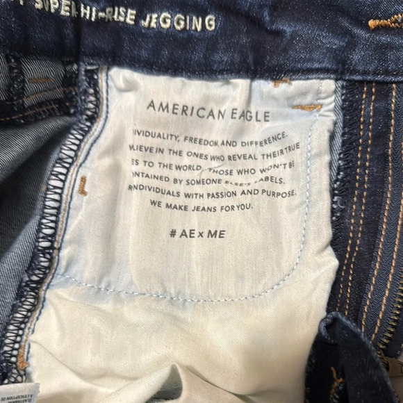 American Eagle Outfitters Blue Jeggings Sleek Fit - Picture 9 of 9